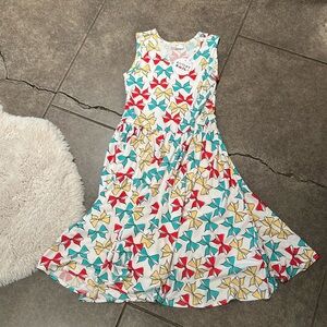 Dot Dot Smile Girls Size 11 Bows Sleevess Dress